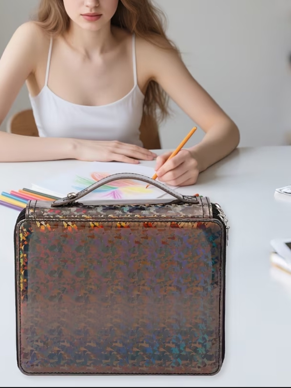NIP 3 Compartment Pencil/Marker Case
